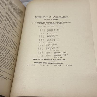 “Astronomy by Observation” by Eliza A. Bowen, Book from 1890 (O-HS)