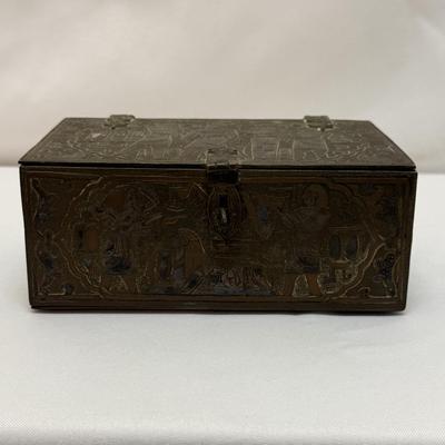 Collection of Ornate Brass Indian Decor Items (O-HS)