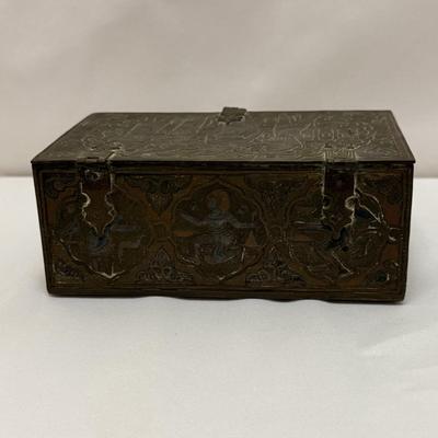 Collection of Ornate Brass Indian Decor Items (O-HS)