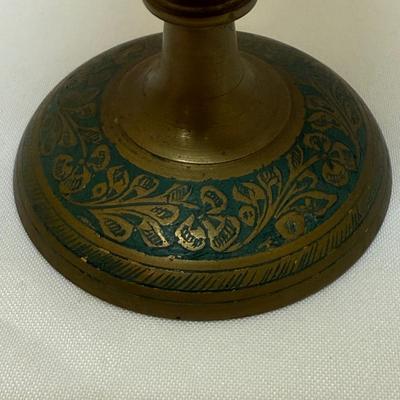 Collection of Ornate Brass Indian Decor Items (O-HS)