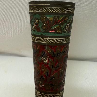 Collection of Ornate Brass Indian Decor Items (O-HS)