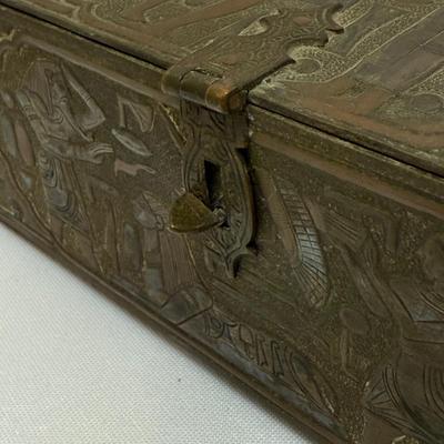 Collection of Ornate Brass Indian Decor Items (O-HS)