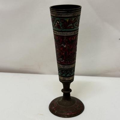 Collection of Ornate Brass Indian Decor Items (O-HS)