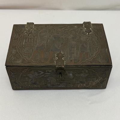 Collection of Ornate Brass Indian Decor Items (O-HS)