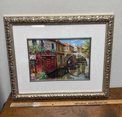 Sale Photo Thumbnail #9: In good condition, framed and matted. Approx. 23" x 19".