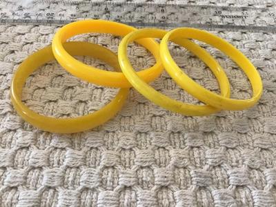 Lot of Yellow Bangles