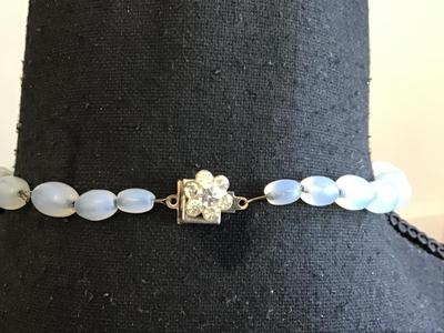 Unique Antique Elongated Opalescent Necklace