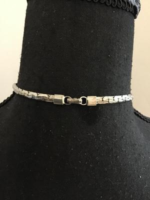Vintage Silver tone Rhinestone Spray Pendant Necklace Art Deco