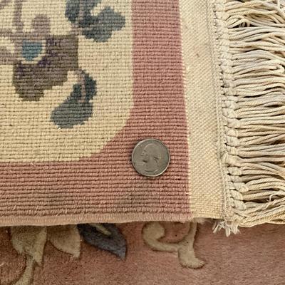 L720 Vintage Pink & Floral Area Rug 9'6" x 6'