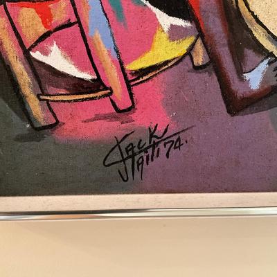 L729 Original Haitian Abstract Art by Jack Taiti 1974