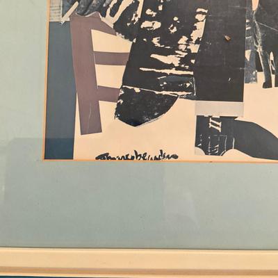 L732 "SummerTime" Collage Art Print By Romare Bearden Circa 1967