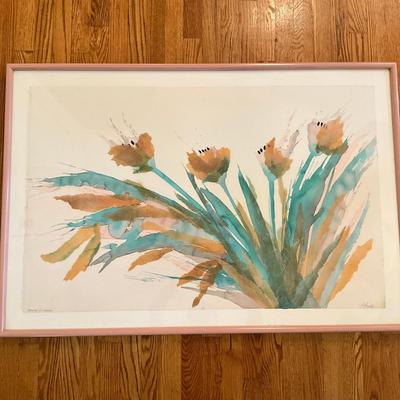 D734 Original Watercolor Framed "Breath Of Spring" By Henry Howell