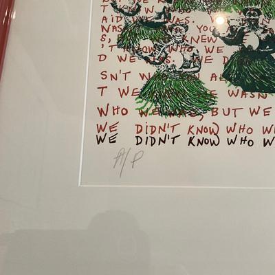 D735 "We Don't Know Who He Was" Signed Artists Proof 1987 by Clarissa Sligh