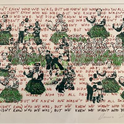 D735 "We Don't Know Who He Was" Signed Artists Proof 1987 by Clarissa Sligh