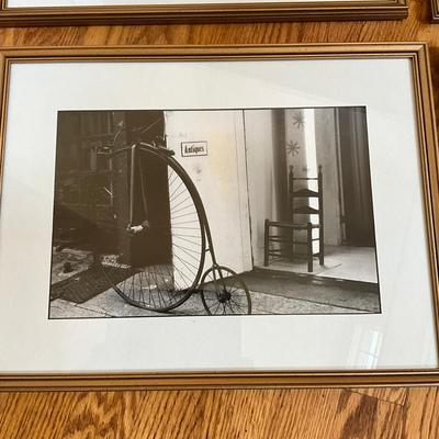 D745 Set of Four Vintage Black & White Framed Photographs