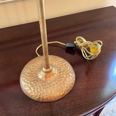 D746 Vintage Tall Brass Candlestick Table Lamp