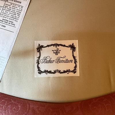 D748 Pair of Baker Furniture French Style Armchairs