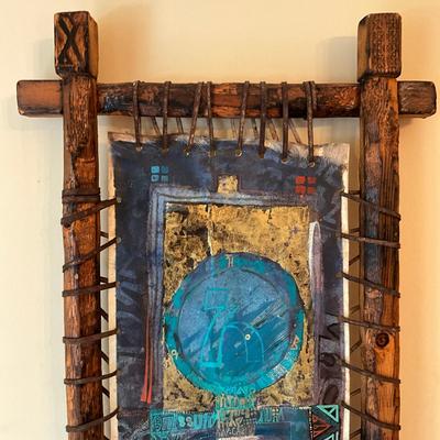 D751 1981 Wosene Worke Kosrof "Eclipse" Mixed Media On Skin 1981