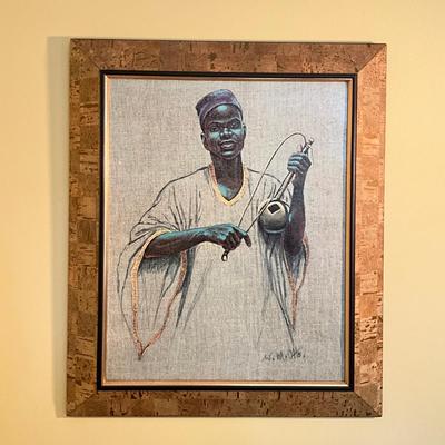 B757 Print On Board Of African Man By W.M. Otto