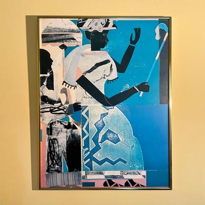 B766 Romare Bearden "She-Ba" Framed Print