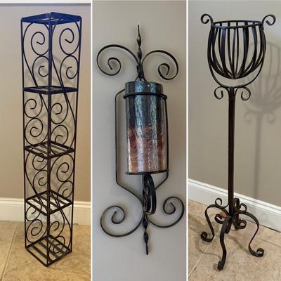 Wrought Iron Stands & Candle Sconces (EH-HS)