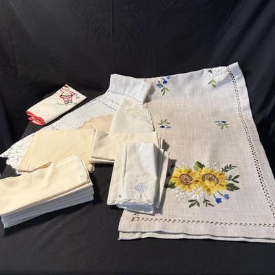 Collection of Vintage and Modern Table Linens and More (LR-BM)