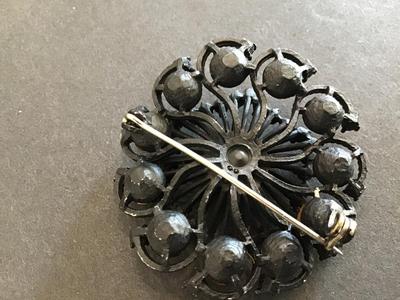 Vintage Black Brooch