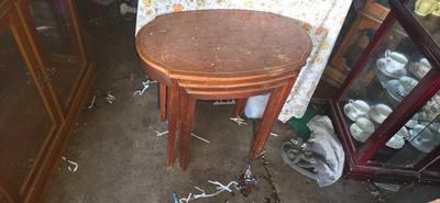 Antique nesting tables