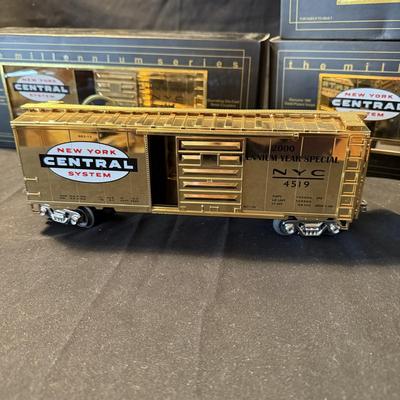 Four New York Central MTH Millennium Series Trains (LR-BM)