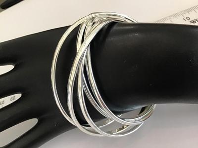 Silver Tone Bangles