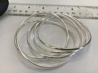 Silver Tone Bangles