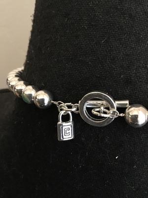 Silver Tone Beaded Necklace