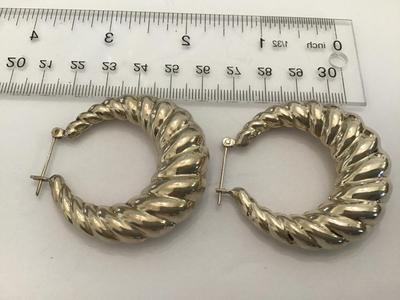 925 Silver Hoops Chunky