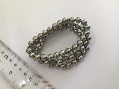 Silver Beaded Bracelet