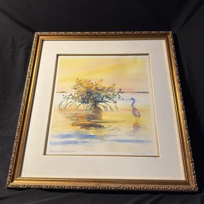 Mangrove Sunset Watercolor Print by Hannah Ineson (DR-BM)