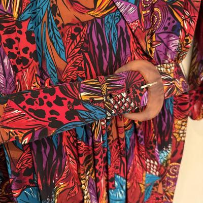 Vibrant & Elegant Vintage Silk Fashions by Oleg Cassini, Annalisa, Harvé Benard, & More (E-HS)