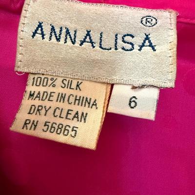 Vibrant & Elegant Vintage Silk Fashions by Oleg Cassini, Annalisa, Harvé Benard, & More (E-HS)