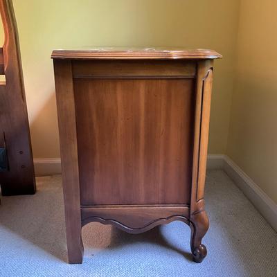 C773 Two Drawer French Provincial Nightstand