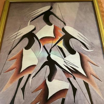 C785 Framed Abstract Print By Nuwa Wamala Nnyanzi