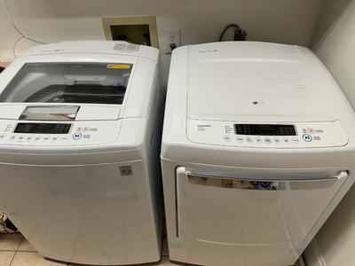LG Top-Load Washer & Electric Dryer Set