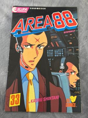 Eclipse Area 88 Comics Issues #2, 5, 6, 9, 10, 12, 15, 16, 17, 19, 21, 24, 33, 34, & 35 - 1987 Kaoru Shintani (Lot of 15)