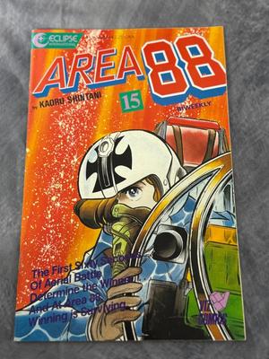 Eclipse Area 88 Comics Issues #2, 5, 6, 9, 10, 12, 15, 16, 17, 19, 21, 24, 33, 34, & 35 - 1987 Kaoru Shintani (Lot of 15)