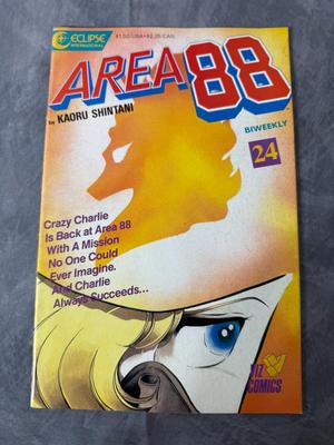 Eclipse Area 88 Comics Issues #2, 5, 6, 9, 10, 12, 15, 16, 17, 19, 21, 24, 33, 34, & 35 - 1987 Kaoru Shintani (Lot of 15)