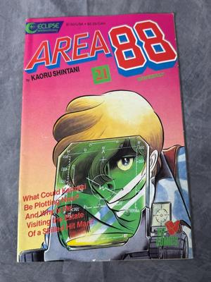 Eclipse Area 88 Comics Issues #2, 5, 6, 9, 10, 12, 15, 16, 17, 19, 21, 24, 33, 34, & 35 - 1987 Kaoru Shintani (Lot of 15)