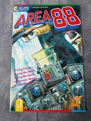 Eclipse Area 88 Comics Issues #2, 5, 6, 9, 10, 12, 15, 16, 17, 19, 21, 24, 33, 34, & 35 - 1987 Kaoru Shintani (Lot of 15)