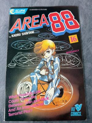 Eclipse Area 88 Comics Issues #2, 5, 6, 9, 10, 12, 15, 16, 17, 19, 21, 24, 33, 34, & 35 - 1987 Kaoru Shintani (Lot of 15)