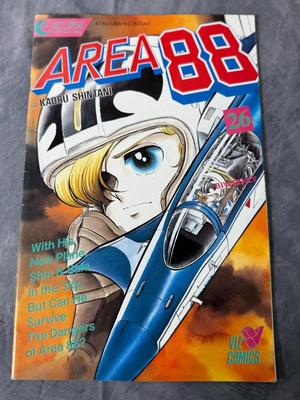 Eclipse Area 88 Comics Issues #2, 5, 6, 9, 10, 12, 15, 16, 17, 19, 21, 24, 33, 34, & 35 - 1987 Kaoru Shintani (Lot of 15)