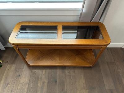 GLASS TOP SOFA TABLE