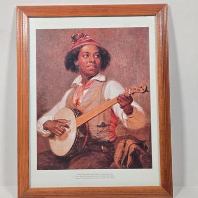 LOT 4D: " Contemplating Lincoln", "The Banjo Player" Prints and More