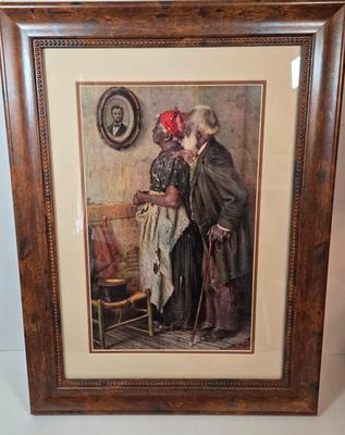LOT 4D: " Contemplating Lincoln", "The Banjo Player" Prints and More
